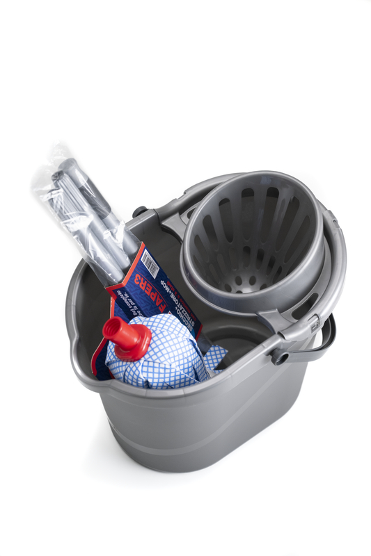 BUCKET THREE IN ONE WITH WRINGER + MOP + 3-STAGE HANDLE